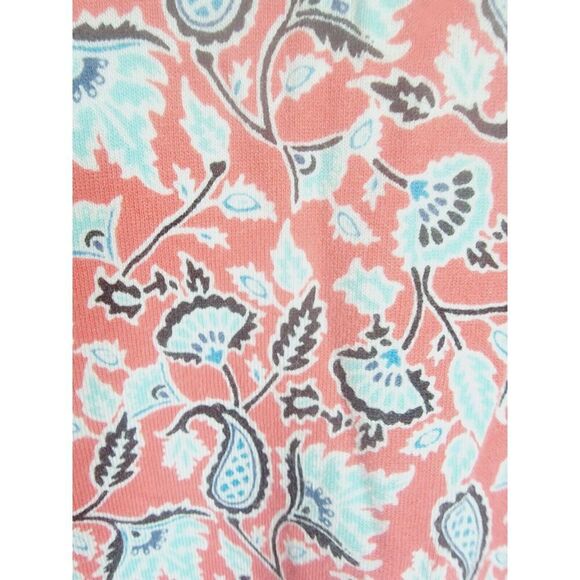 J. Jill Wearever XL Tank‎ Top Red Blue Stretch Sleeveless Paisley Floral Stretch - Picture 3 of 6